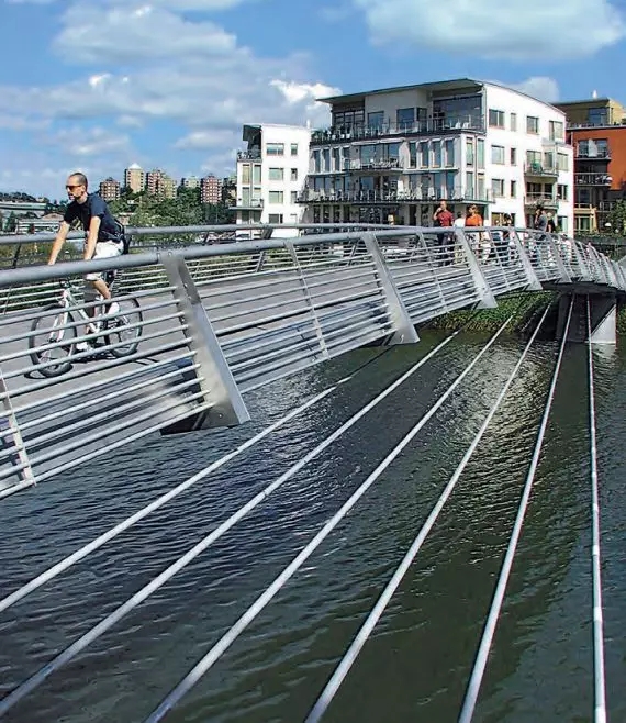 瑞典斯德哥尔摩的双相不锈钢桥 ©Outokumpu